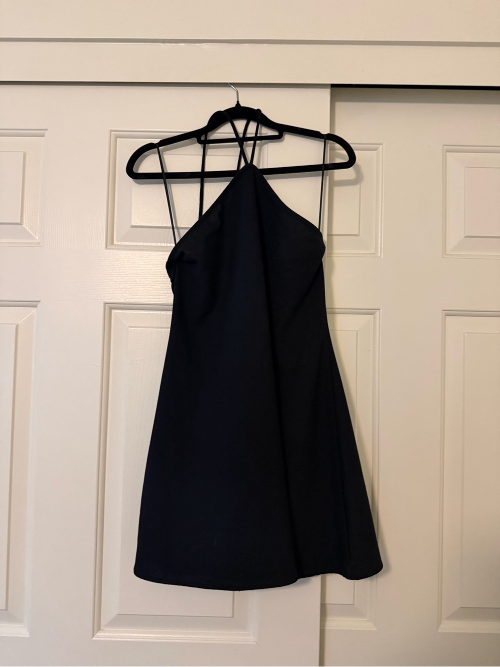 Bill J Linen Black Halter Dress